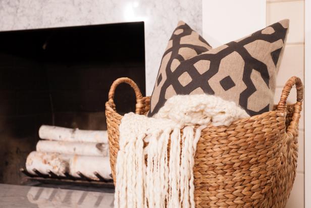 Using Baskets For Storage Living Room